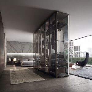 cabine armadio in vetro separè