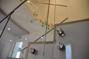 parapetti in vetro scala dettaglio